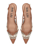 BIBI LOU Decolletè tacco basso pelle e rete XAIA PUMP 637Z74VK - Musto Calzature srl