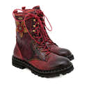 Bottines Femme Laura Vita Cocrailo 71 - Cuir Et Textile - Talon Bloc - Fermeture Zip Et Laçage - 3