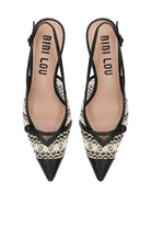 BIBI LOU Decolletè tacco basso pelle e rete XAIA PUMP 637Z74VK - Musto Calzature srl