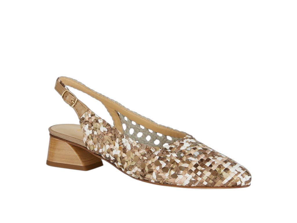 BRUNATE Decolletè PELLE INTRECCIATA 32376 - Musto Calzature srl