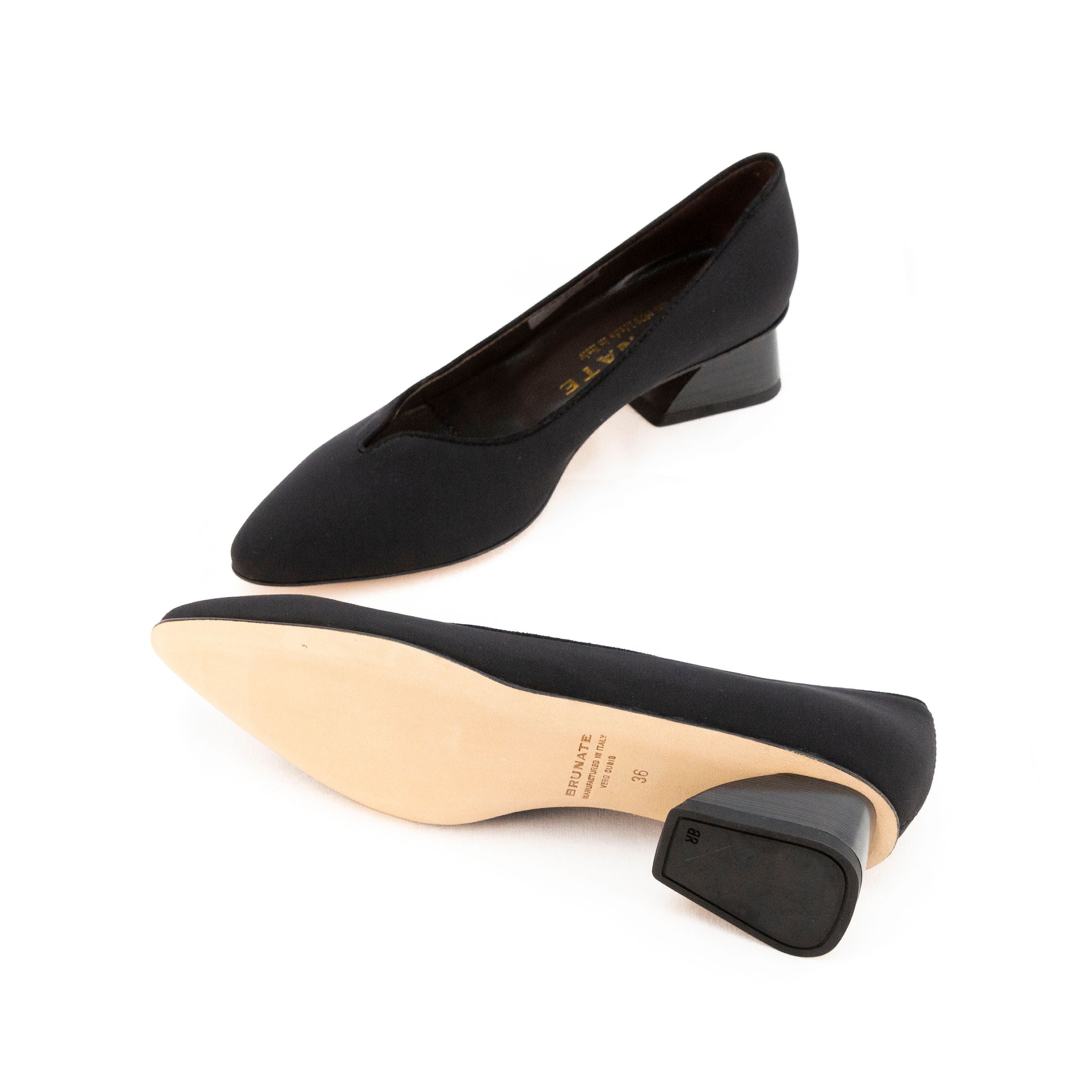 BRUNATE Décolleté da donna in tessuto con tacco basso - Musto Calzature srl