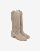 NeroGiardini Stivali da donna in camoscio stile texano - Musto Calzature srl