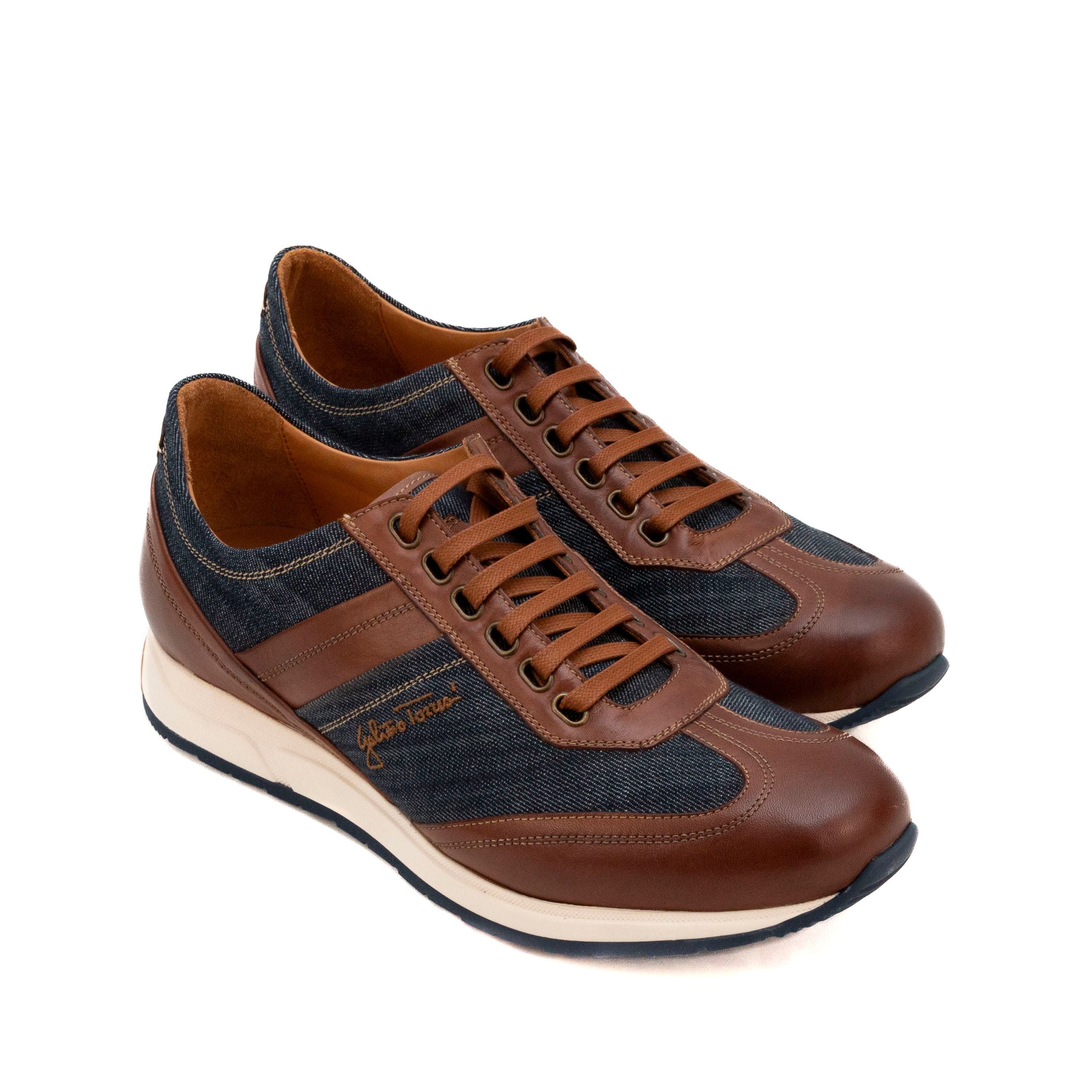 GALIZIO TORRESI Sneakers uomo pelle e tessuto 318850 - Musto Calzature srl