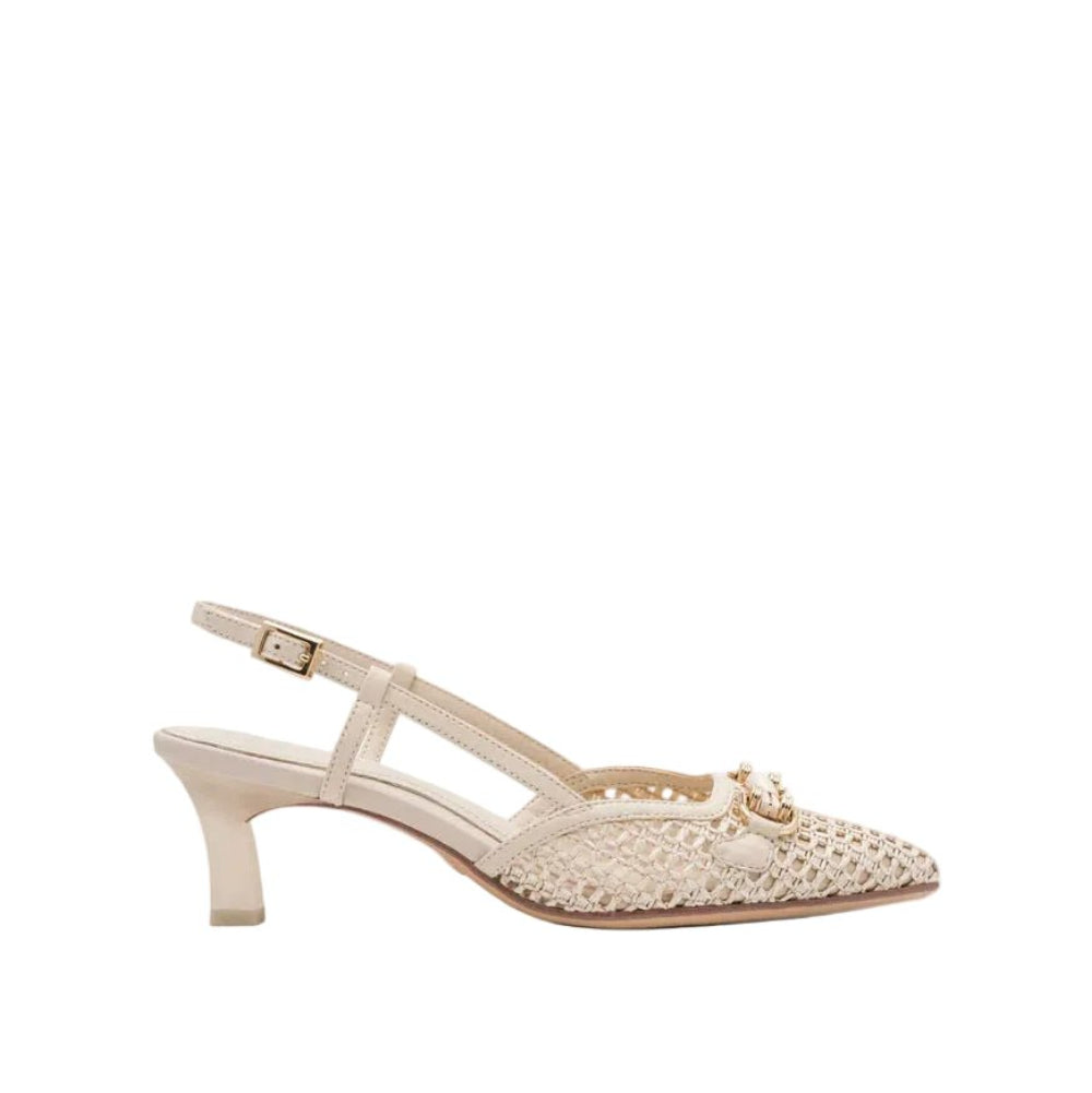 TAMARIS Decolletè tacco basso pelle e tessuto 1 - 29634 - 44 - Musto Calzature srl