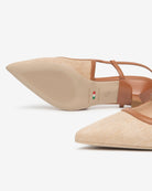 NEROGIARDINI Decolletè tacco basso pelle e tessuto E615471D - Musto Calzature srl