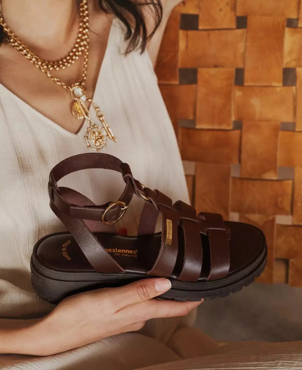 LES TROPEZIENNES Sandali bassi Pelle TOBO C331374 - Musto Calzature srl