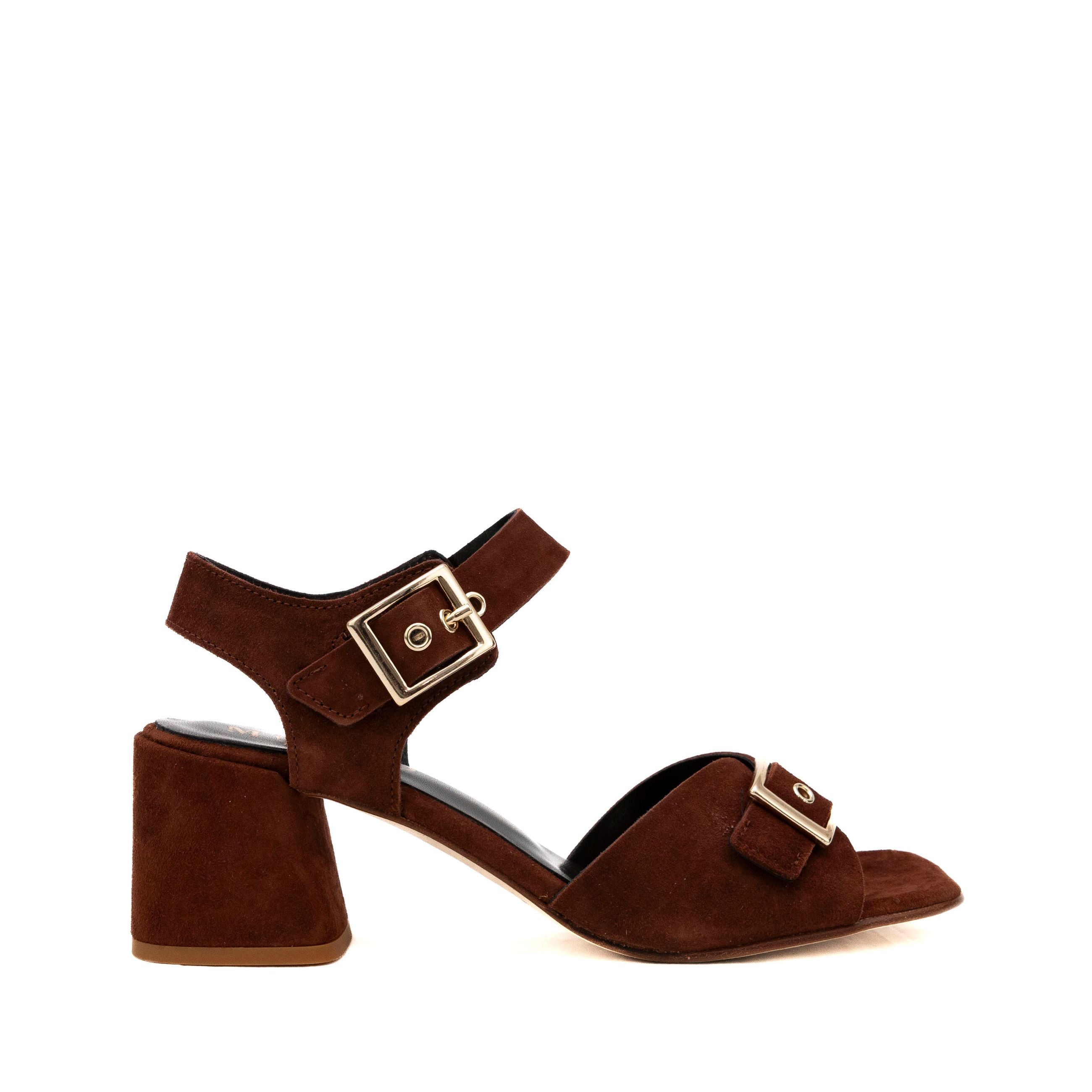 MUSTO Sandali tacco medio Camoscio GIANNELLA L971S - Musto Calzature srl