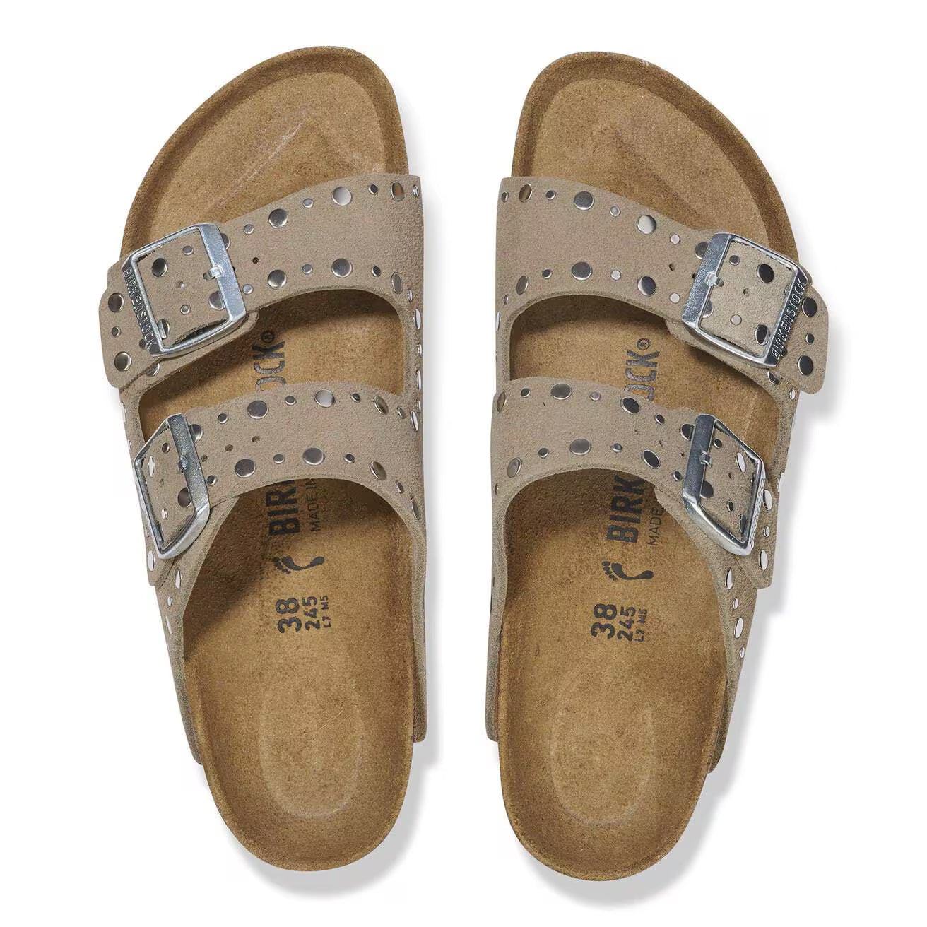 BIRKENSTOCK Sandali Camoscio ARIZONA RIVET 1029390 - Musto Calzature srl
