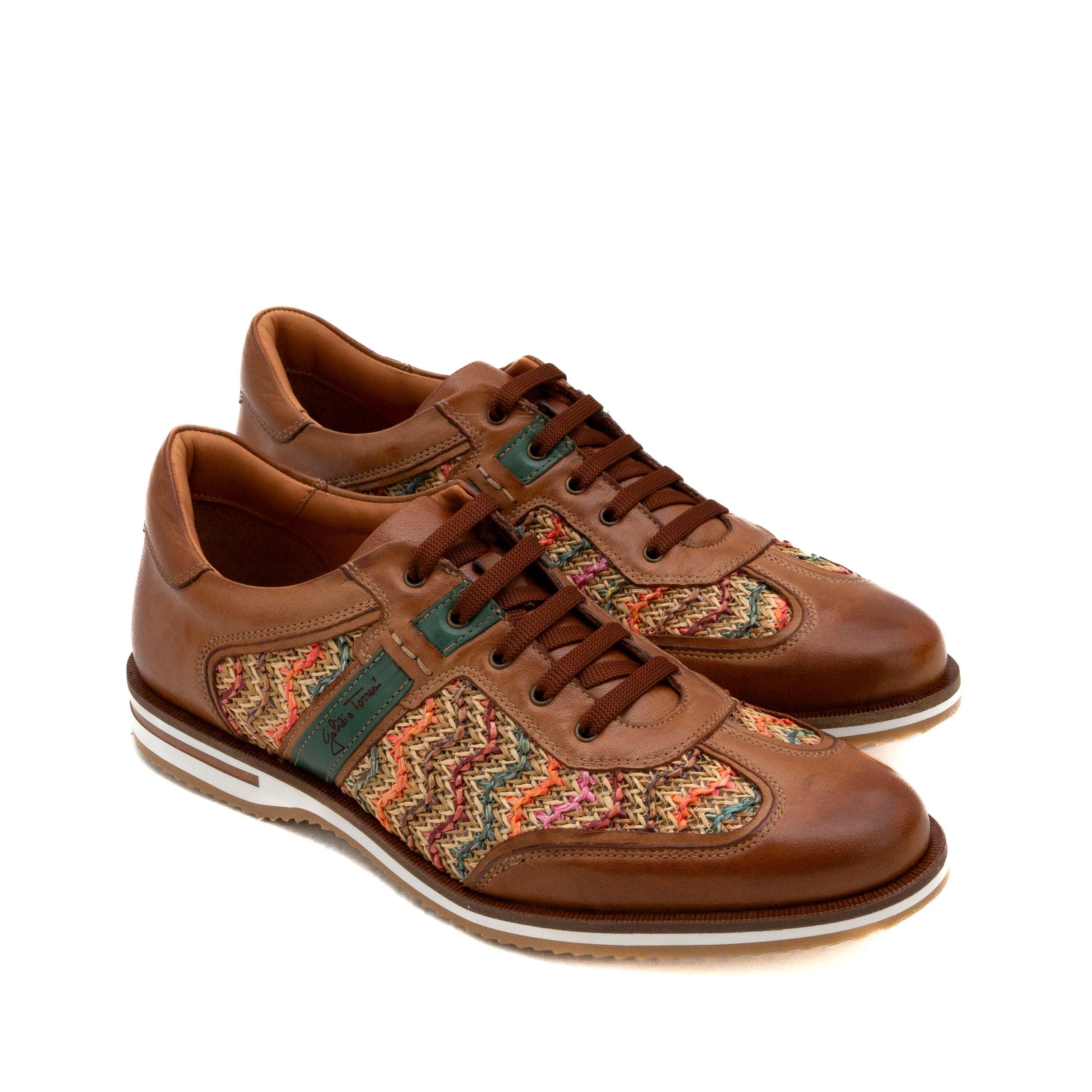 GALIZIO TORRESI Sneakers uomo pelle+rafia 310530 - Musto Calzature srl