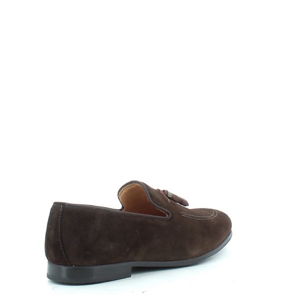 EXTON mocassino con nappine in pelle scamosciata - Musto Calzature srl