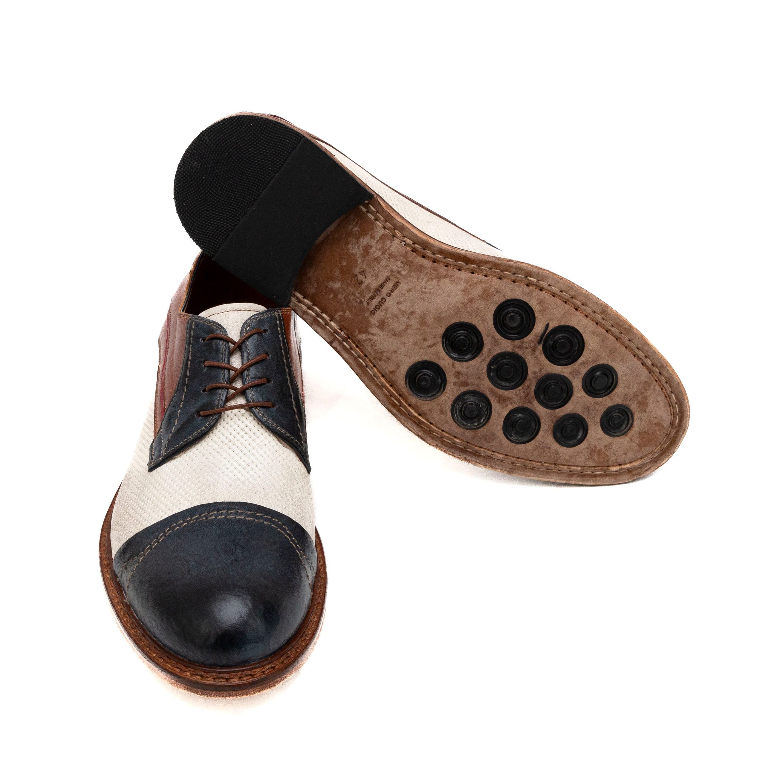 LORENZI Stringate uomo PELLE ANTICATA 17583 - Musto Calzature srl