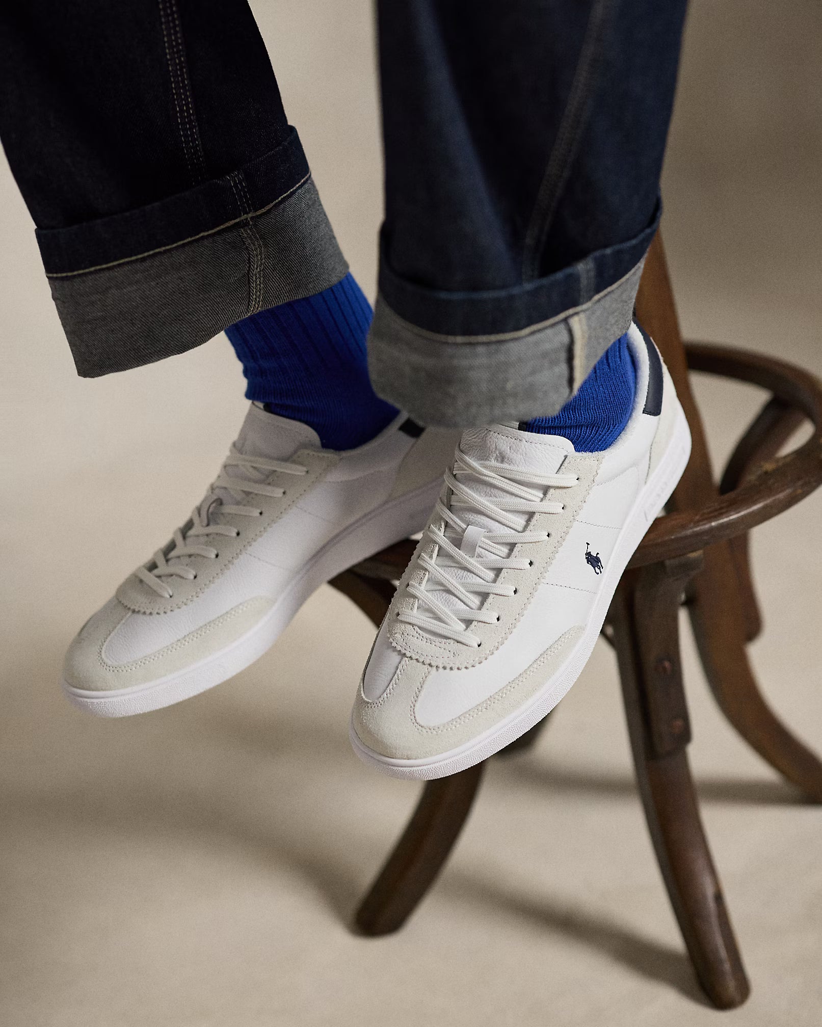 POLO RALPH LAUREN Sneakers uomo camoscio e pelle BEDFORD RIB - Musto Calzature srl