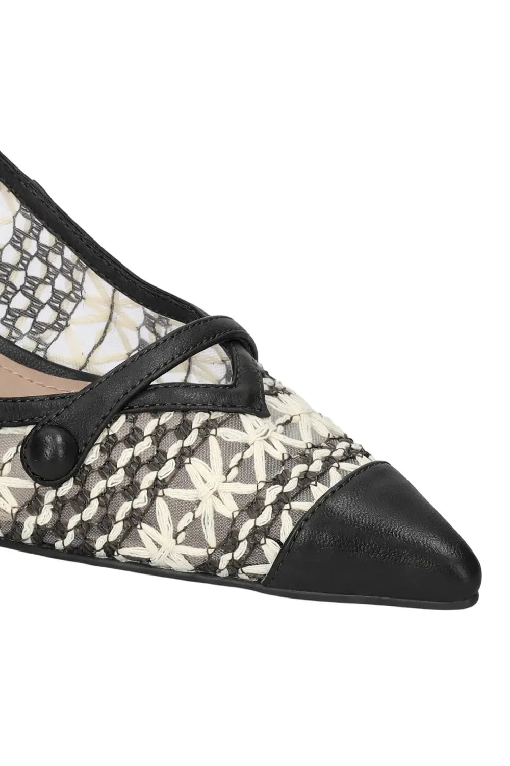 BIBI LOU Decolletè tacco basso pelle e rete XAIA PUMP 637Z74VK - Musto Calzature srl