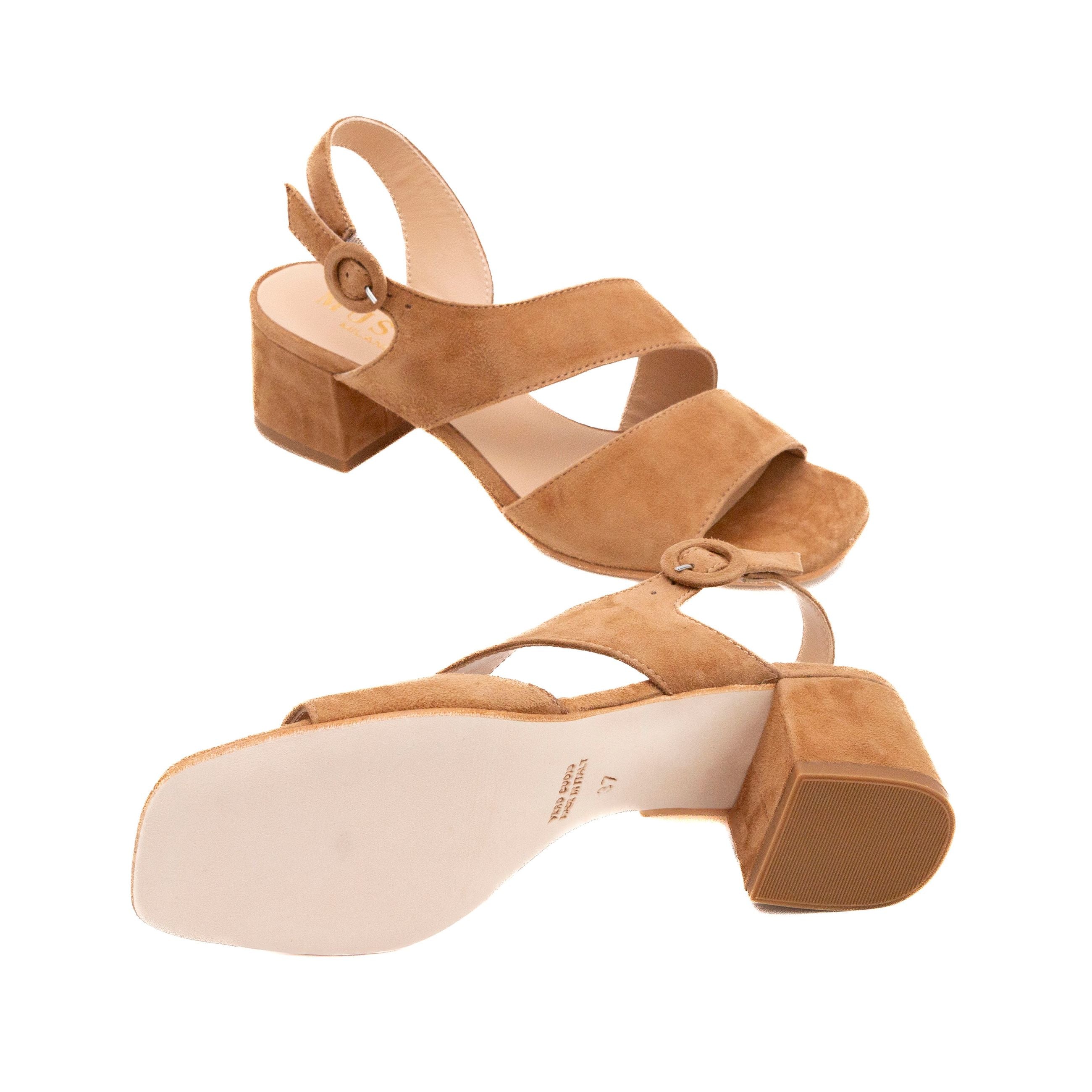 MUSTO Sandali tacco medio Camoscio CAPRAIA G631S cam - Musto Calzature srl