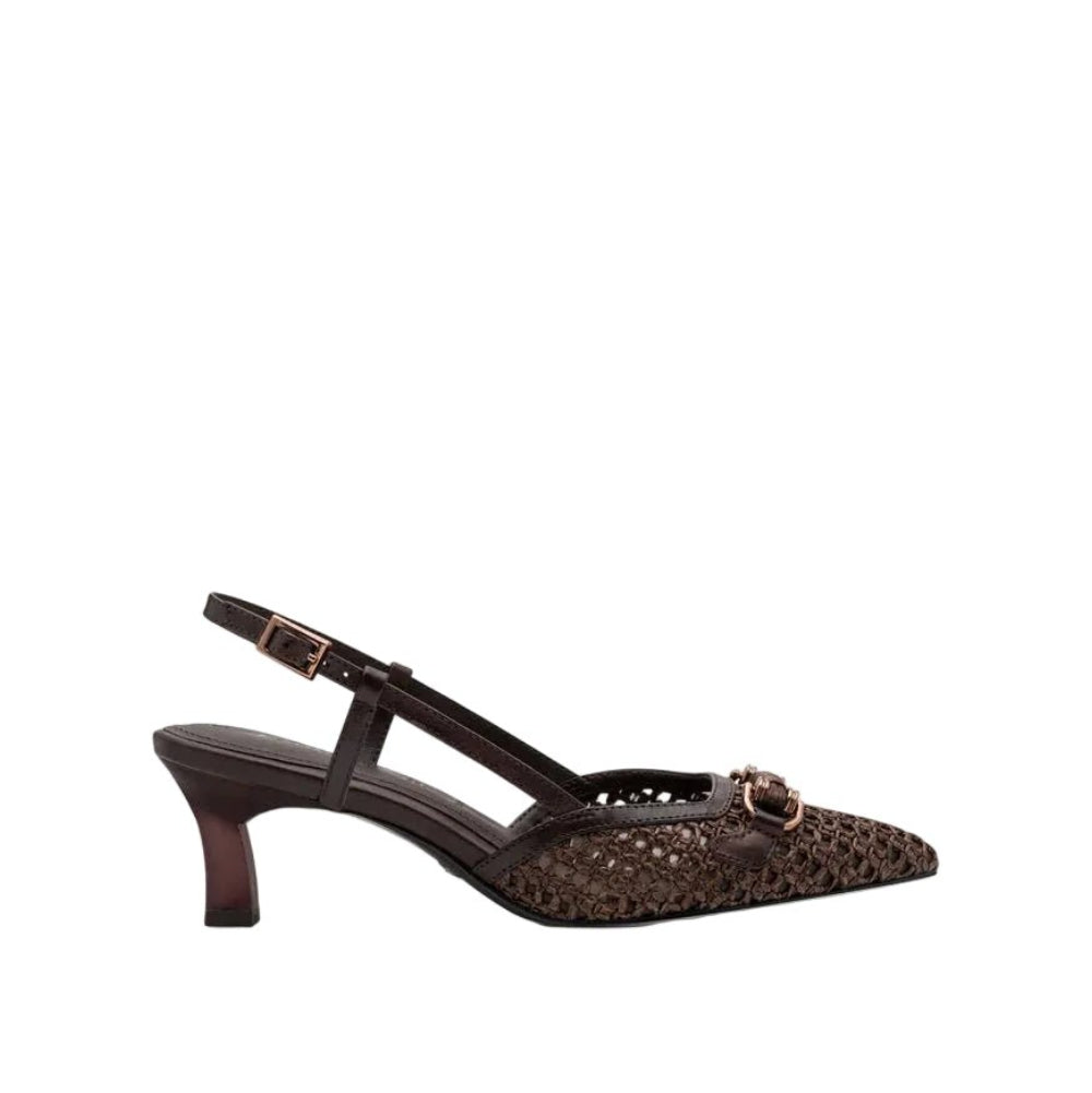 TAMARIS Decolletè tacco basso pelle e tessuto 1 - 29634 - 44 - Musto Calzature srl