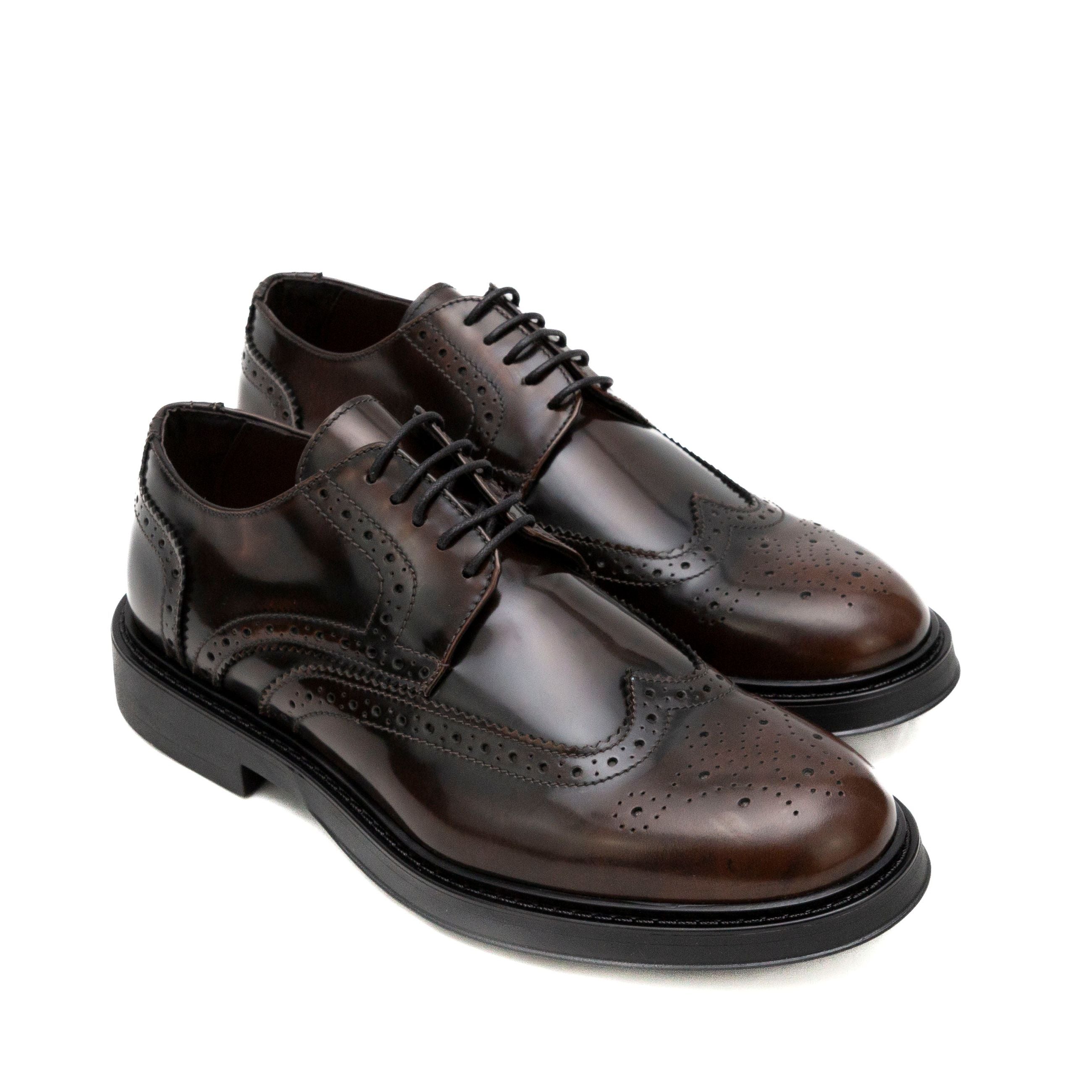 EXTON Stringate uomo PELLE ABRASIVATA 271 - Musto Calzature srl