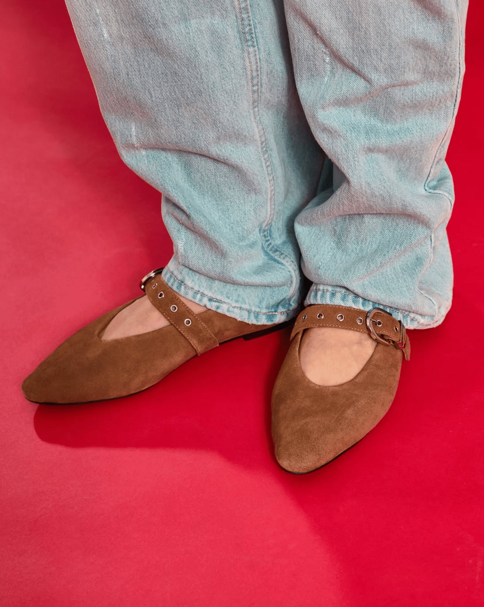 JANET & JANET Ballerine Camoscio MIRTA J - 841 - Musto Calzature srl