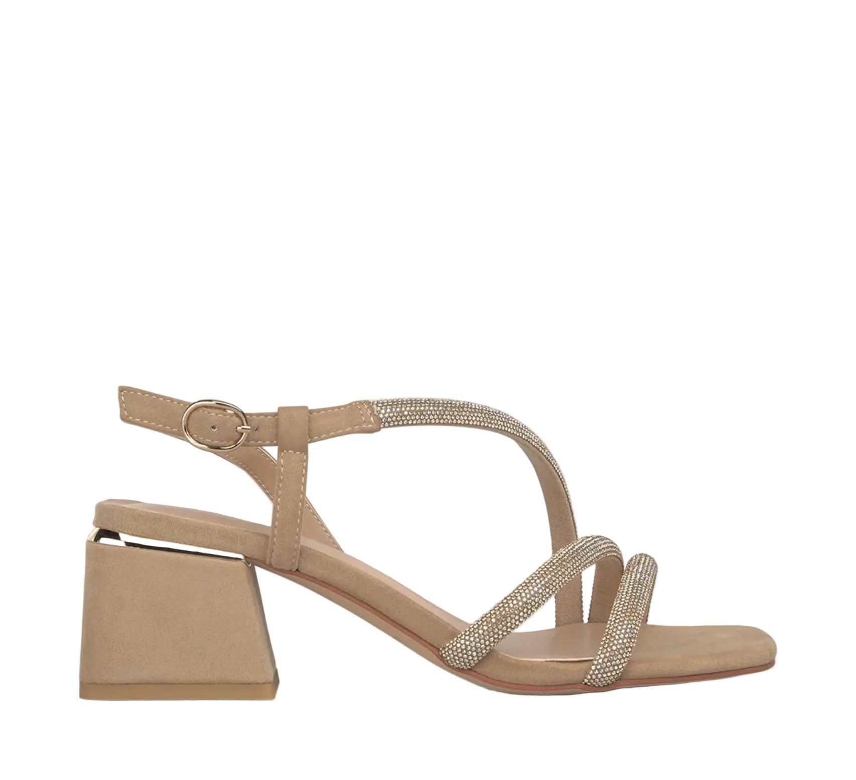 ALMA EN PENA Sandali tacco medio tessuto scamosciato v2650206 cam - Musto Calzature srl