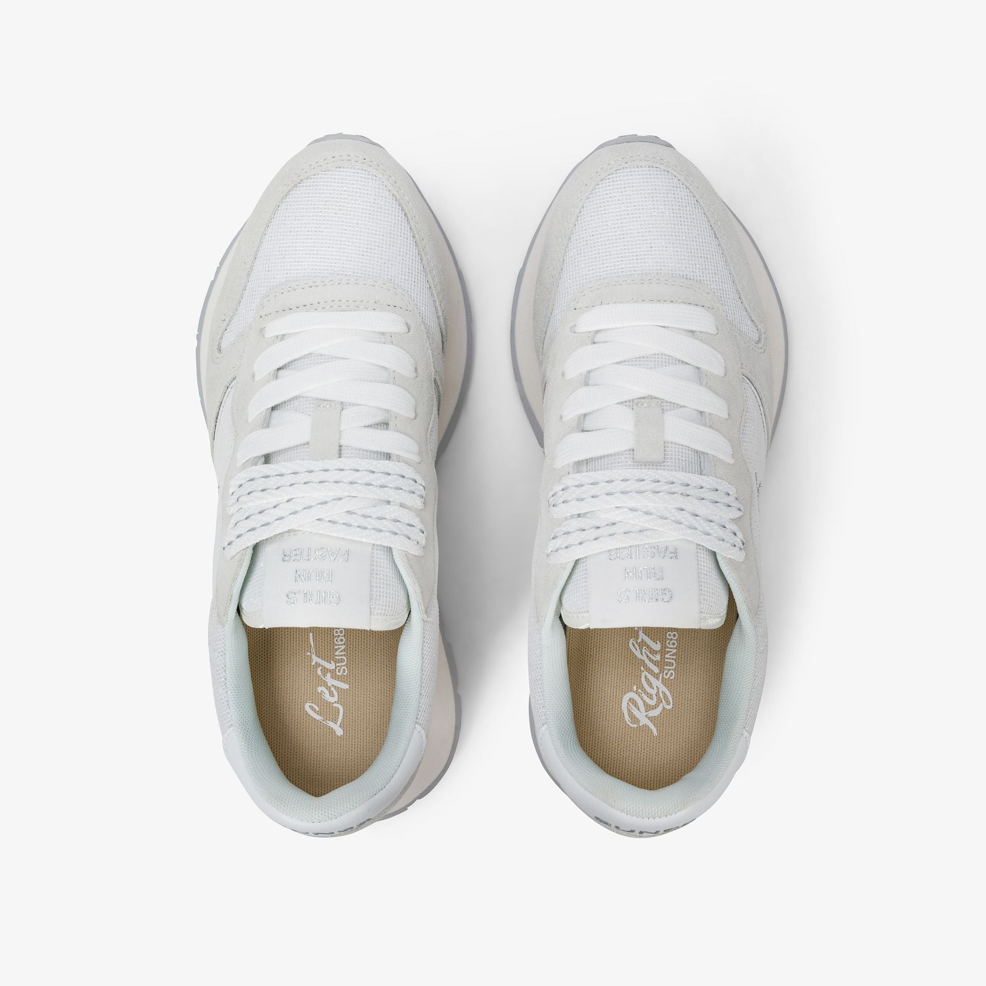 SUN68 Sneakers camoscio+tessuto ALLY GLITTER 26 - Musto Calzature srl