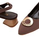 BRUNATE Decolletè tacco basso TESSUTO 31531 - Musto Calzature srl