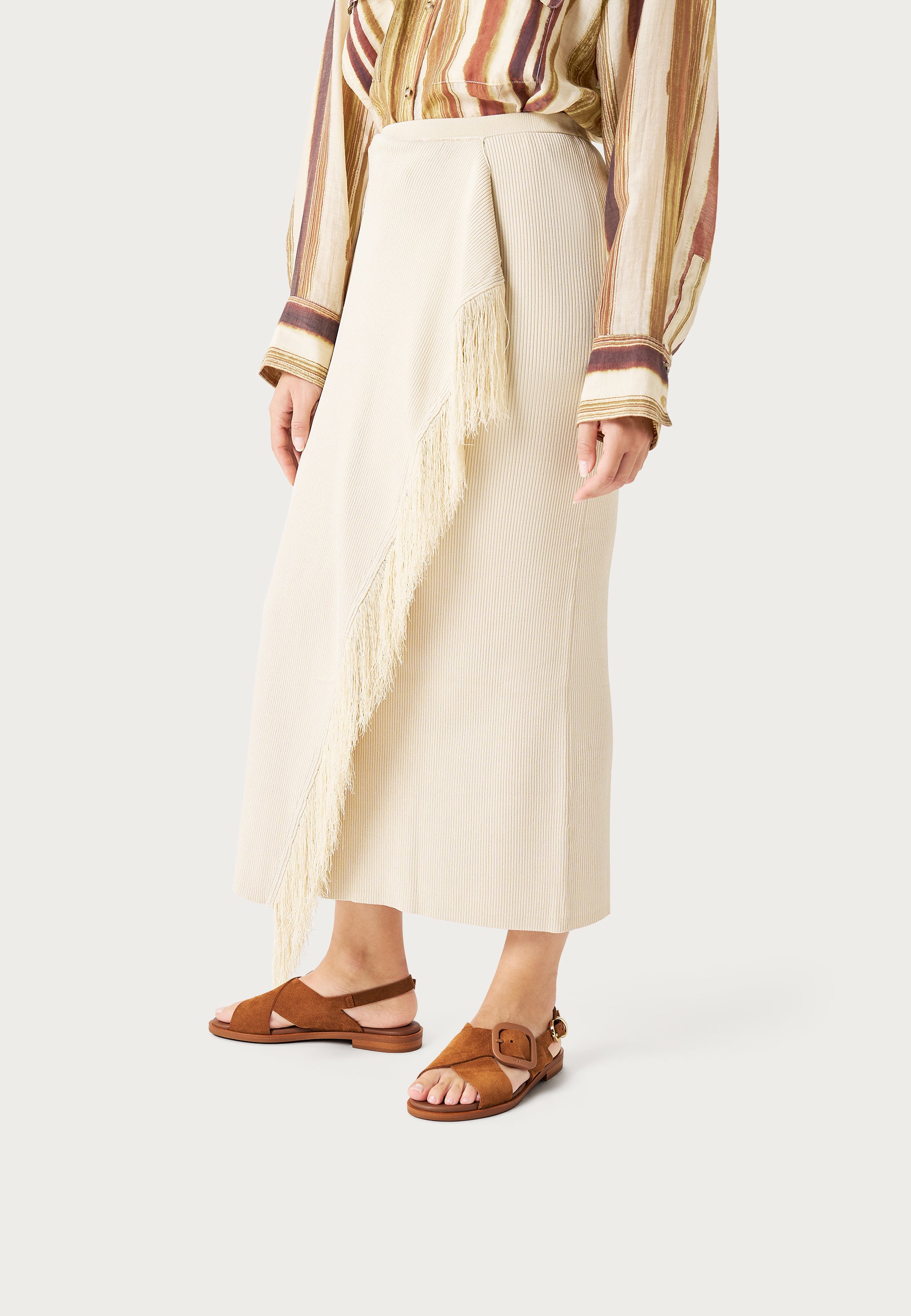 FRAU sandalo da donna basso in pelle scamosciata - Musto Calzature srl