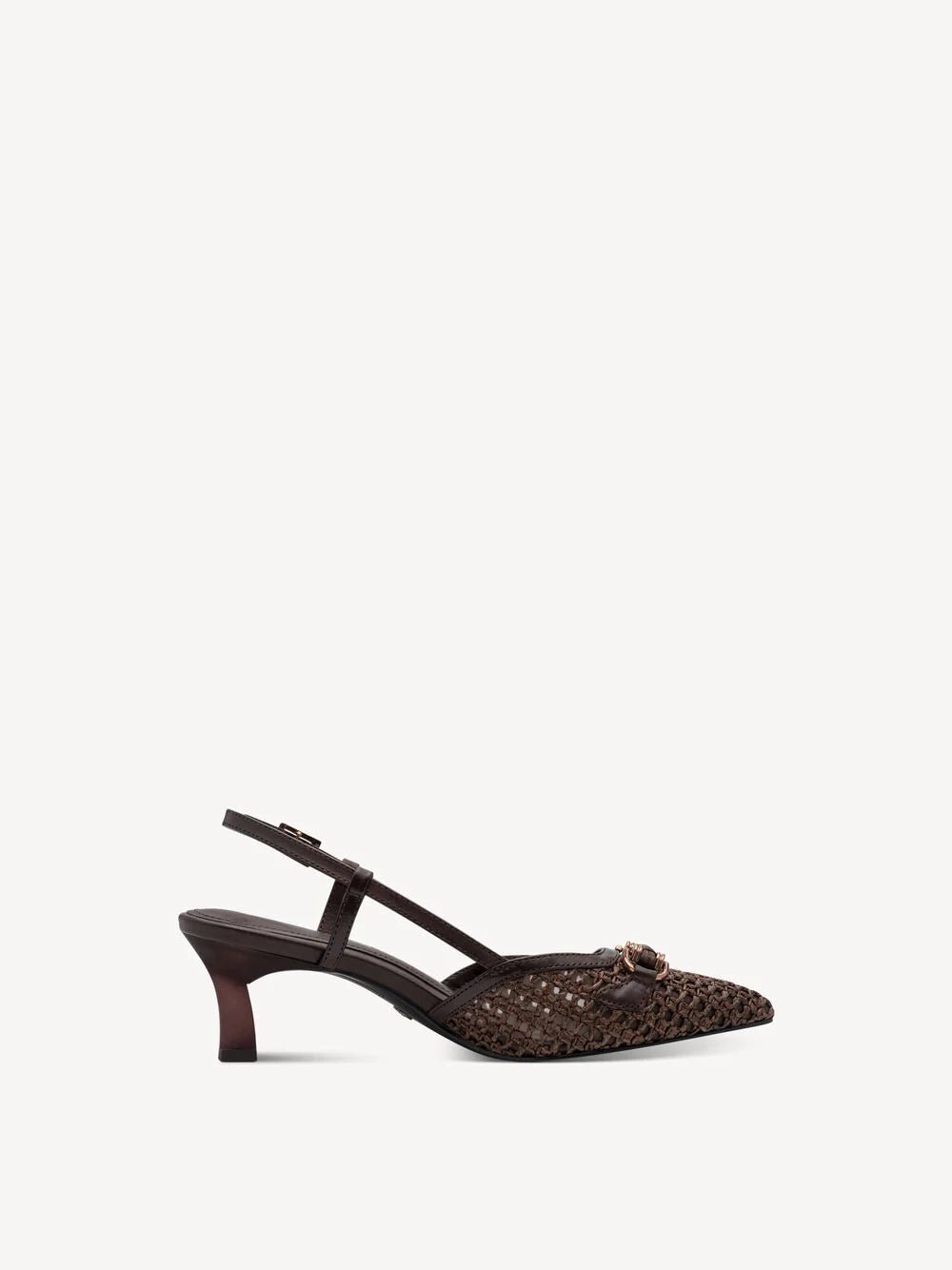 TAMARIS Decolletè tacco basso pelle e tessuto 1 - 29634 - 44 - Musto Calzature srl