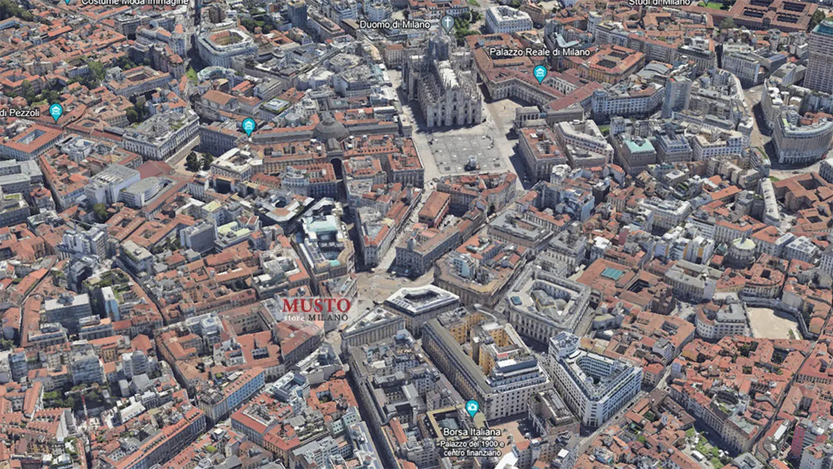 Musto Calzature location – Via Dante 4, Milan