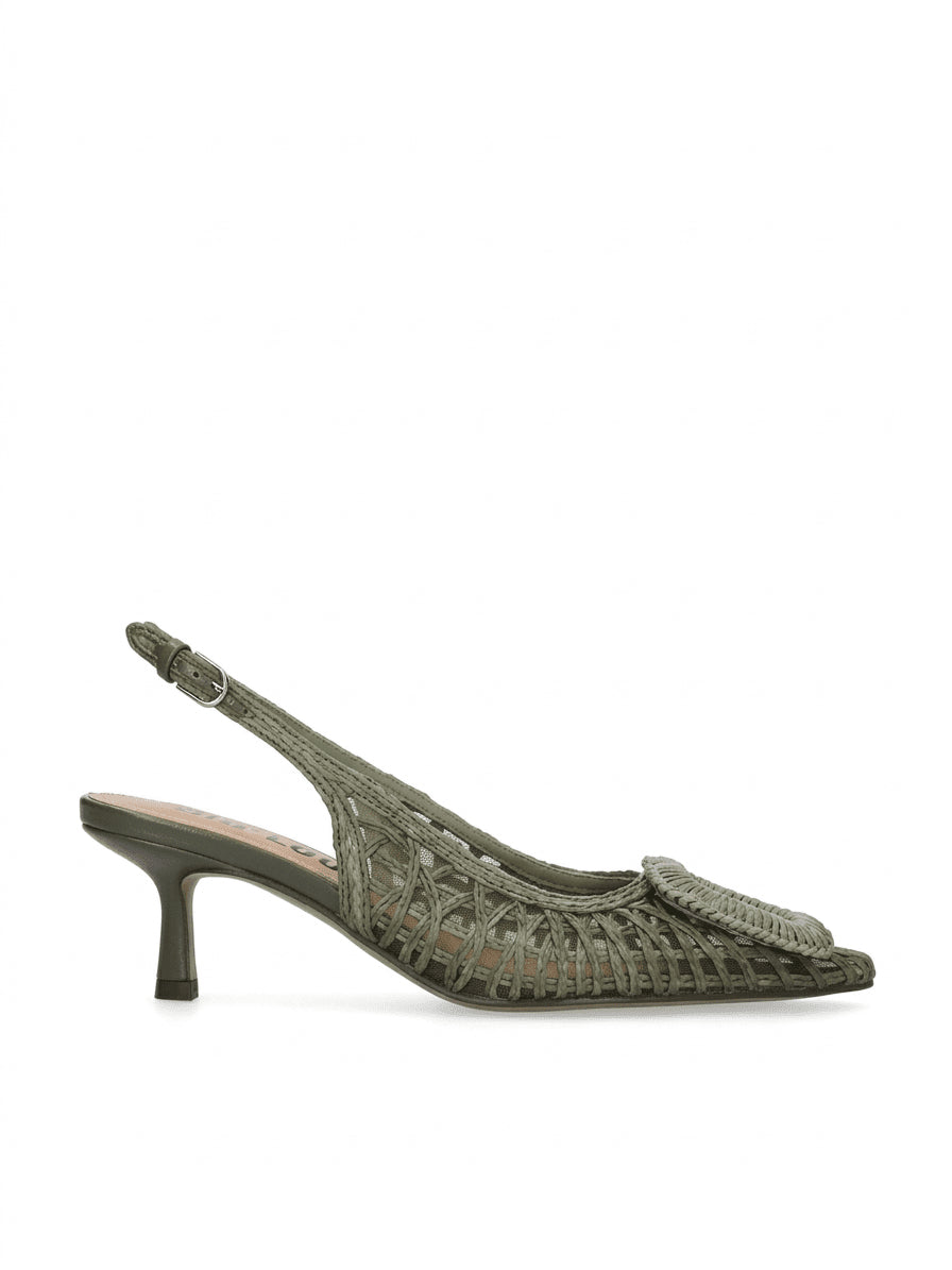 BIBI LOU Decolletè tacco basso rafia e rete HAZEL 648Z69VK - Musto Calzature srl
