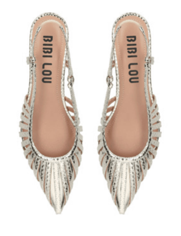 BIBI LOU Decolletè tacco basso PELLE METAL ZIN 774z94hg - Musto Calzature srl